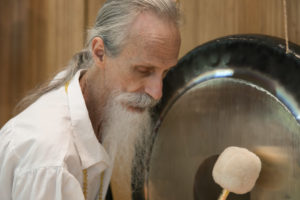 mehtab playing the gong