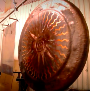 38 Bronze Sun Gong by Matt Nolan