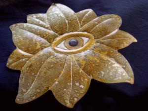 Eye Flower Tattoo Gong by Matt Nolan