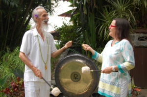 playing the gong in costa rica