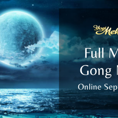 Full moon gong yoga nidra event is online on september 8