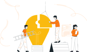 people working together