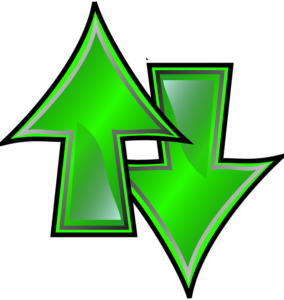 green arrows
