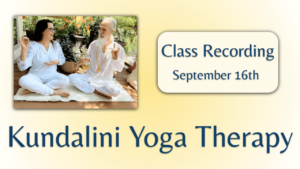 kundalini yoga therapy class recording