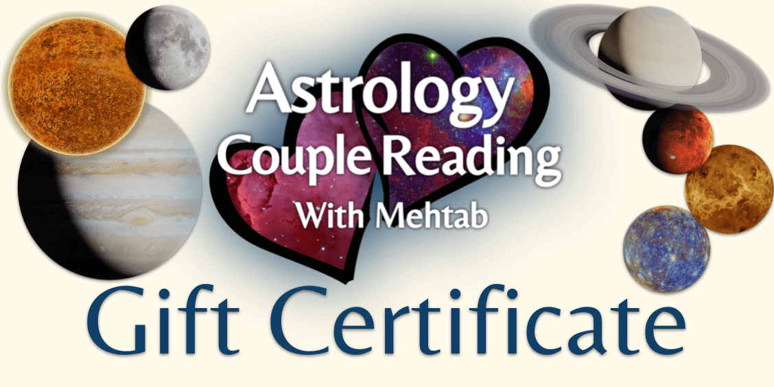 Astrology Couple Reading Gift Certificate