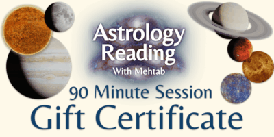 90 minute astrology reading gift certificate