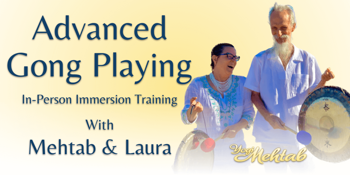 advanced gong playing training with mehtab and laura benton