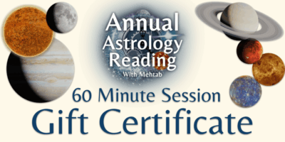 Annual Astrology Reading Gift Certificate